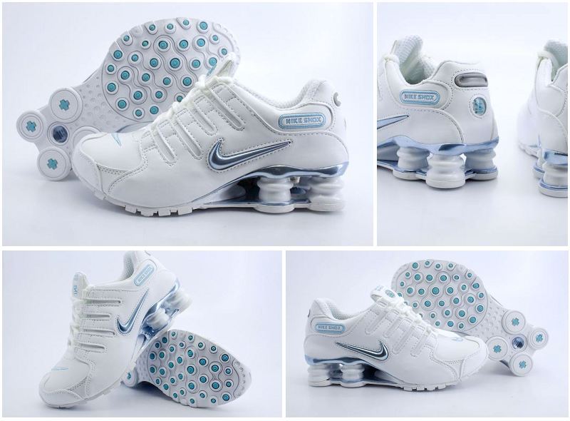 Women Nike Shox NZ Shoes White Green