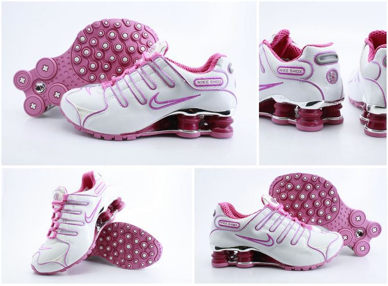 Women Nike Shox NZ Shoes White Pink - Click Image to Close