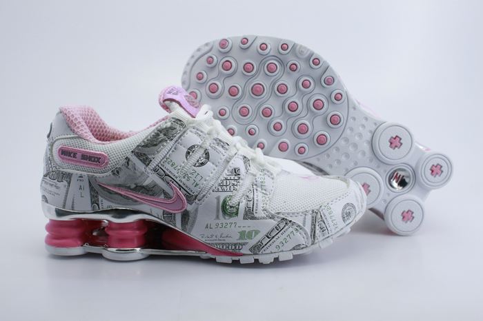 Women Nike Shox NZ Shoes White Grey Pink