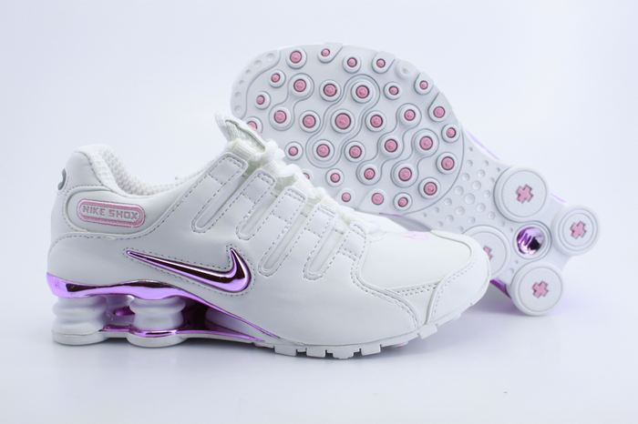 Women Nike Shox NZ Shoes White Pink - Click Image to Close