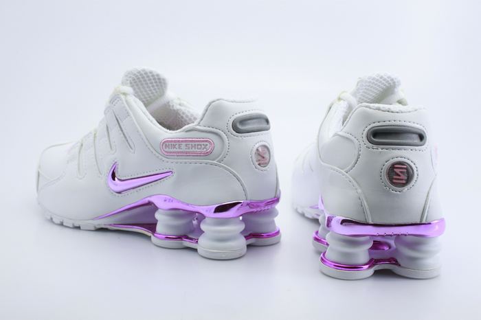 Women Nike Shox NZ Shoes White Pink - Click Image to Close