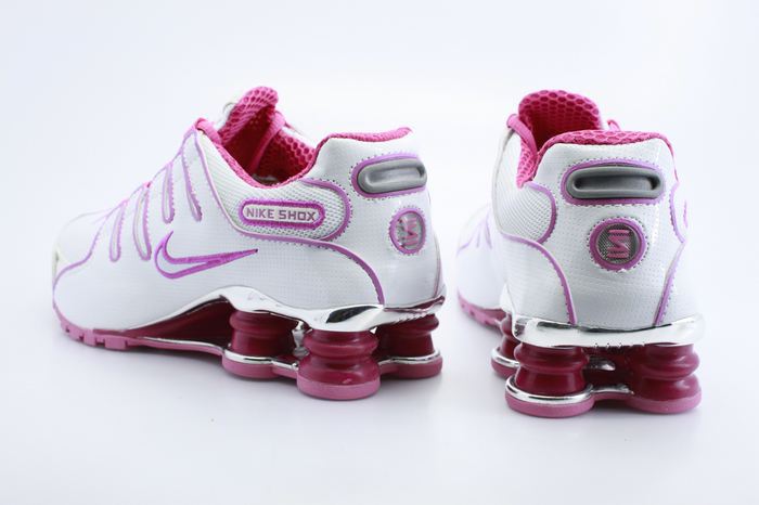 Women Nike Shox NZ Shoes White Pink Logo