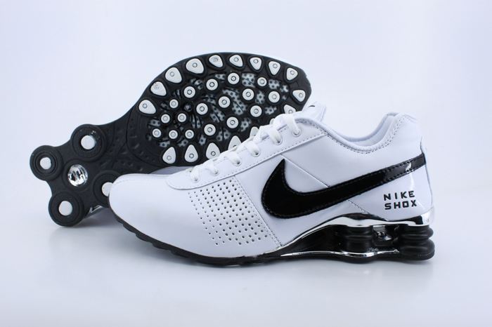 Women Nike Shox OZ D Shoes White Black - Click Image to Close