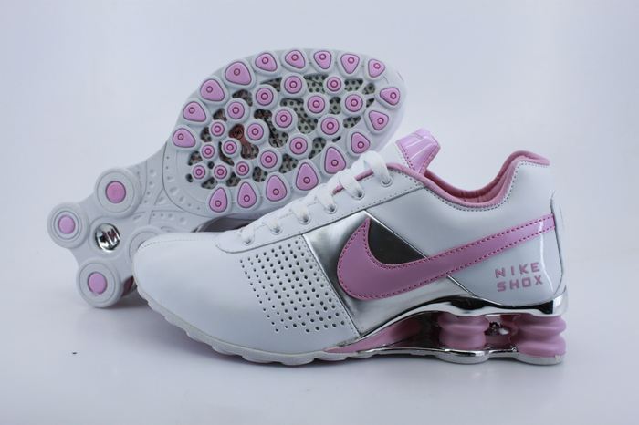 Women Nike Shox OZ D Shoes White Pink - Click Image to Close