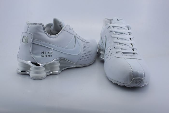 Nike Shox OZ D Shoes All White - Click Image to Close