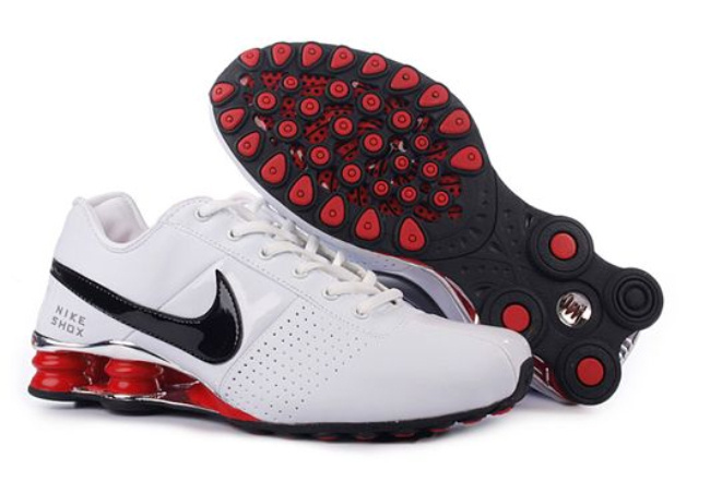 Nike Shox OZ D Shoes White Black Red - Click Image to Close