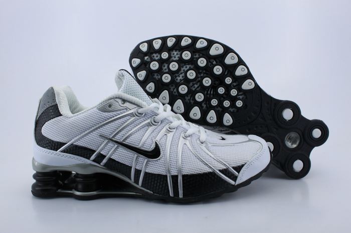 Women Nike Shox OZ Shoes White Black - Click Image to Close