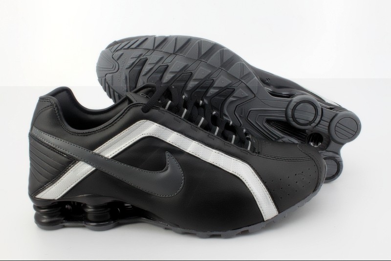 New Nike Shox R4 Shoes All Black - Click Image to Close