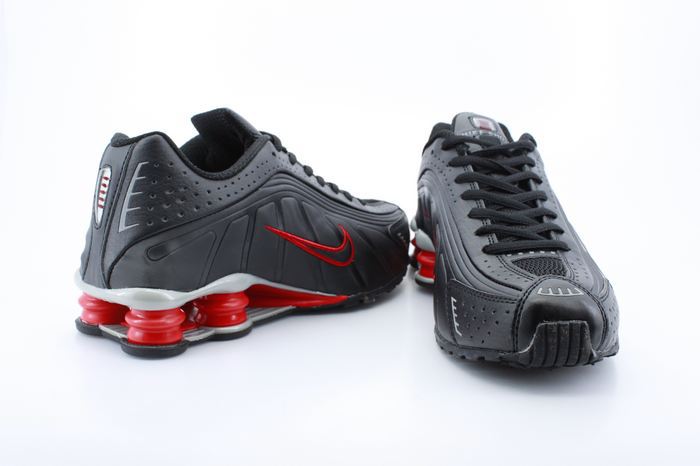 New Nike Shox R4 Shoes Black Red