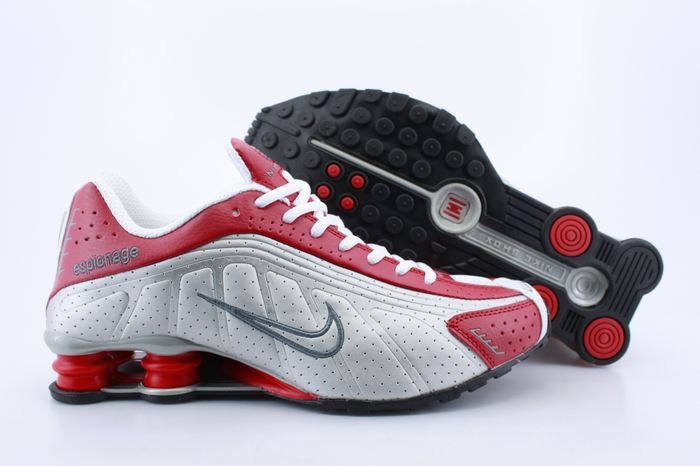 Nike Shox R4 Shoes Red White - Click Image to Close