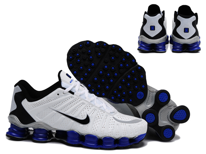 Nike Shox TL3 Shoes White Black Blue