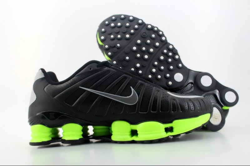 Nike Shox TLX Shoes Black Green - Click Image to Close