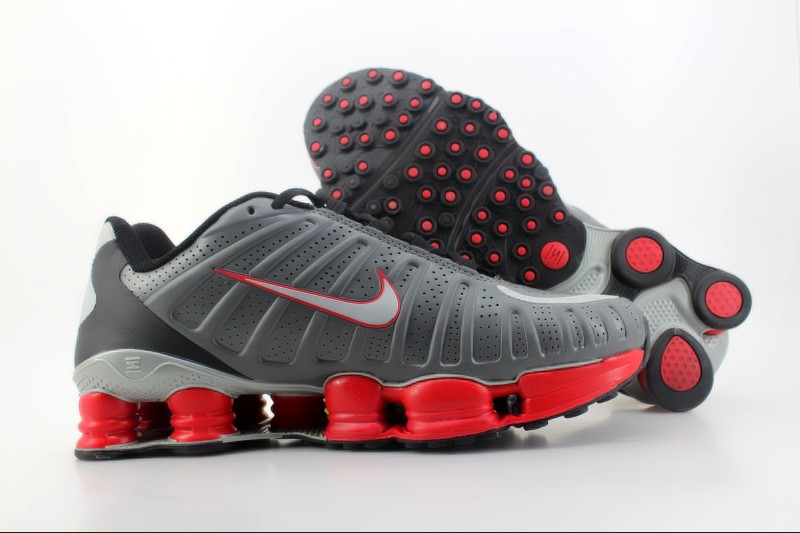 Nike Shox TLX Shoes Grey Red