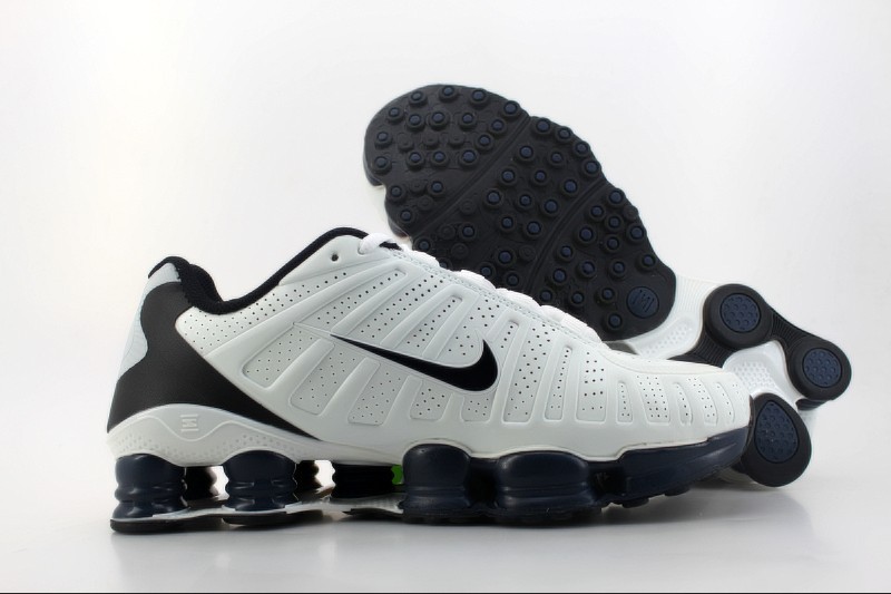 Nike Shox TLX Shoes White Grey Black Swoosh - Click Image to Close