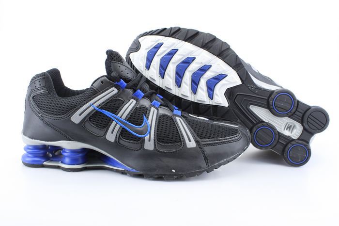 Nike Shox Turbo Shoes Black Grey Blue - Click Image to Close