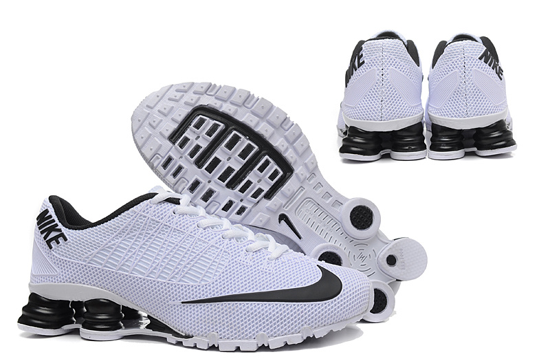 Nike Shox Turbo 21 Shoes White Black - Click Image to Close