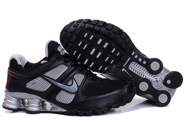 Nike Shox Turbo Shoes Black Grey Blue - Click Image to Close