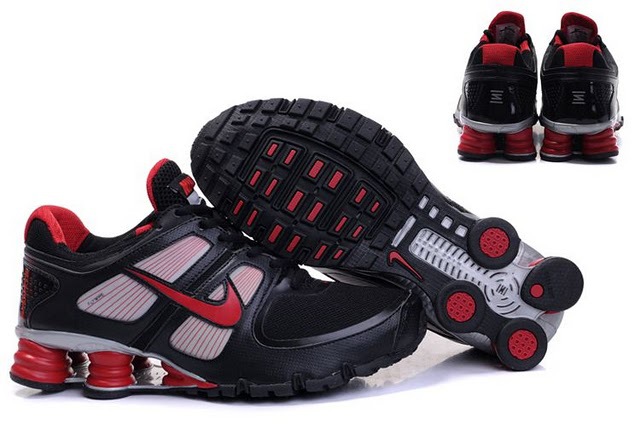 Nike Shox Turbo Shoes Black Grey Red