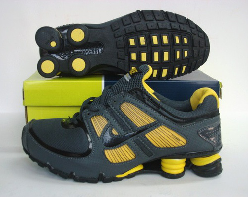 Nike Shox Turbo Shoes Black Yellow - Click Image to Close