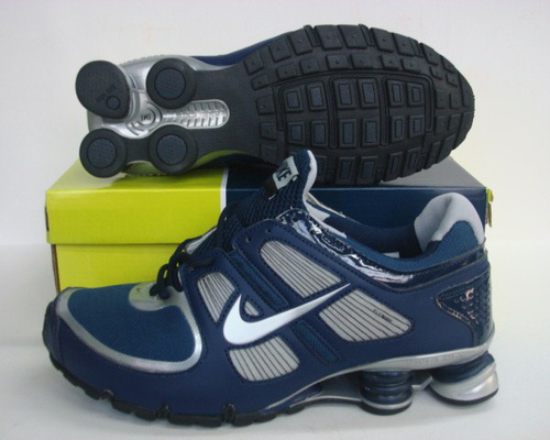 Nike Shox Turbo Shoes Blue Grey White Swoosh