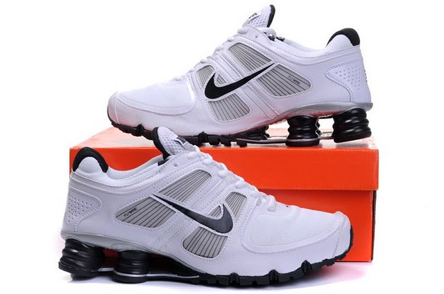 Nike Shox Turbo Shoes White Grey Black