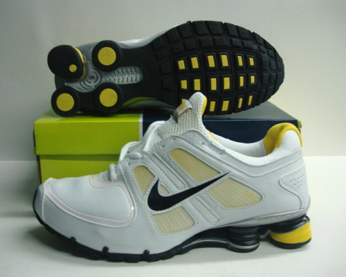 Nike Shox Turbo Shoes White Yellow Black