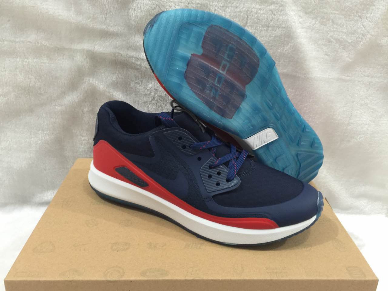 Nike Zoom 90 IT Blue Red White Shoes - Click Image to Close