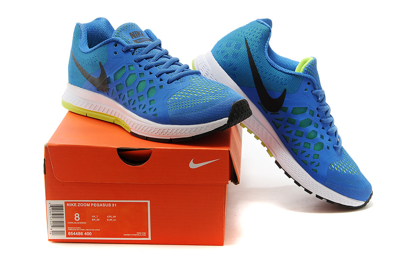 Nike Zoom Pegasus 31 Blue Black White Sport Shoes - Click Image to Close