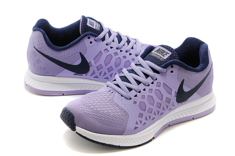 Nike Zoom Pegasus 31 Light Purple Black Sport Shoes For Women