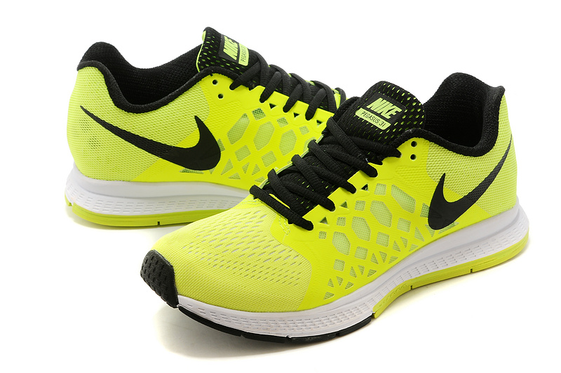 Nike Zoom Pegasus 31 Yellow Black Sport Shoes For Women - Click Image to Close
