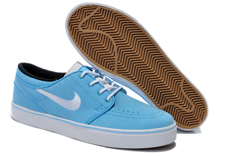 Nike Zoom Stefan Low Baby Blue White Shoes - Click Image to Close