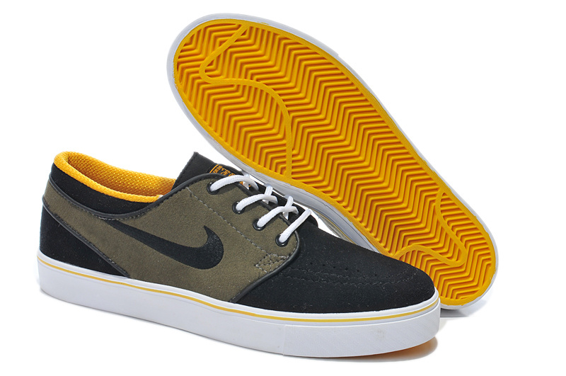 Nike Zoom Stefan Low Black Yellow White Shoes