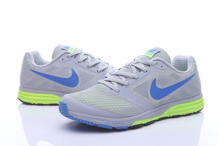 Nike Zoom V2+ Grey Blue Fluorscent Shoes