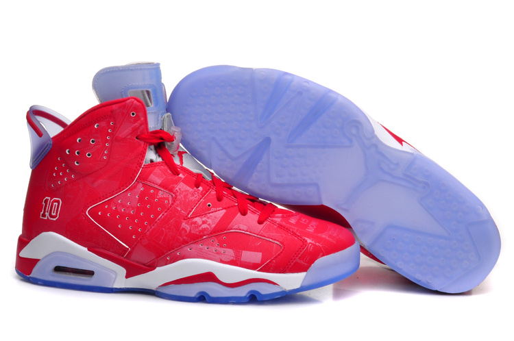 Sale New Air Jordan 6 Retro Slam Dunk Varsity Red White Online - Click Image to Close