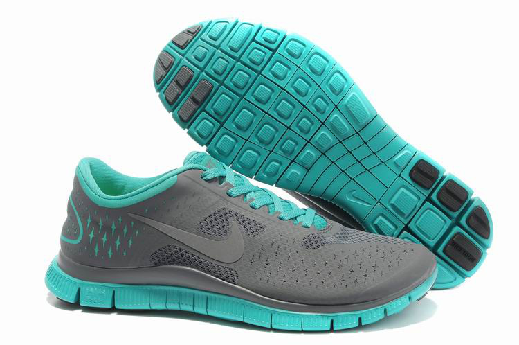 Sky Blue Nikes Free 4.0 V2 Running Shoes - Click Image to Close