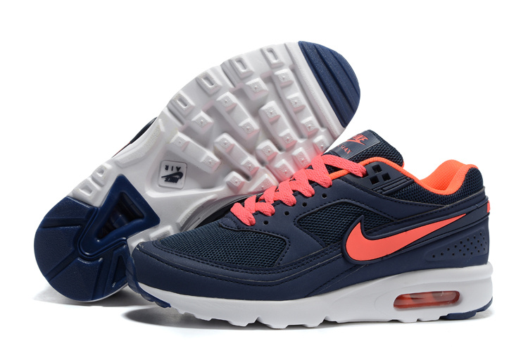 Women 2016 Nike Air Max 85 Black Reddish Orange Shoes