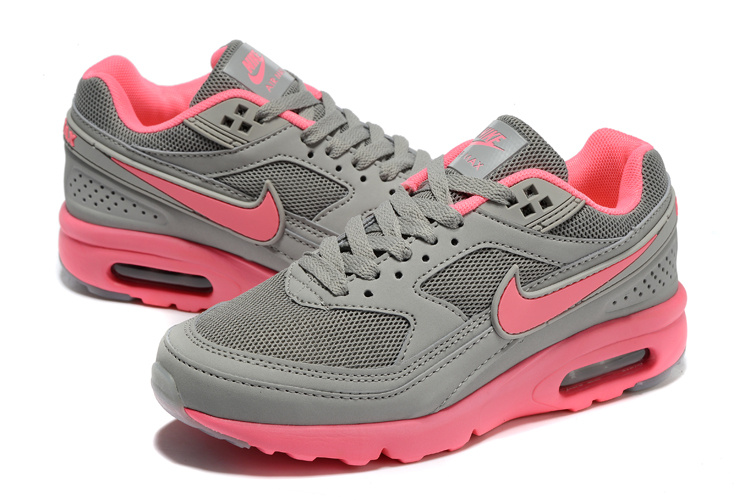 Women 2016 Nike Air Max 85 Grey Pink Shoes