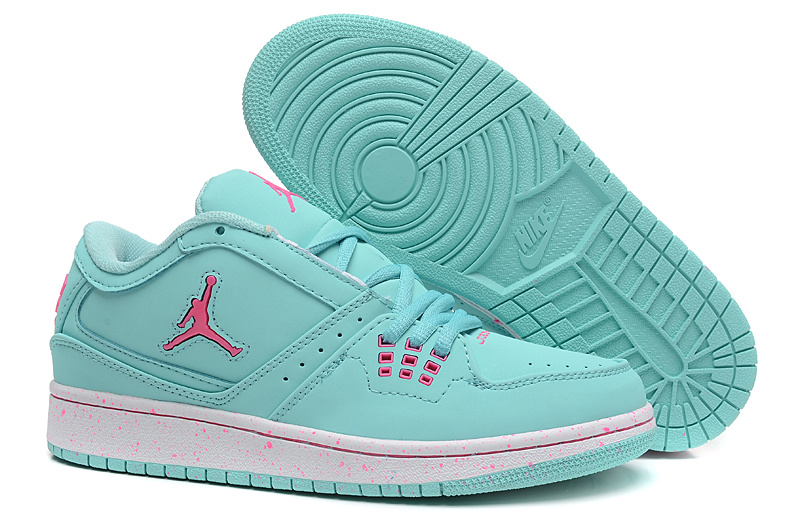 Women Air Jordan 1 GS Low Aquamarine Pink 2015