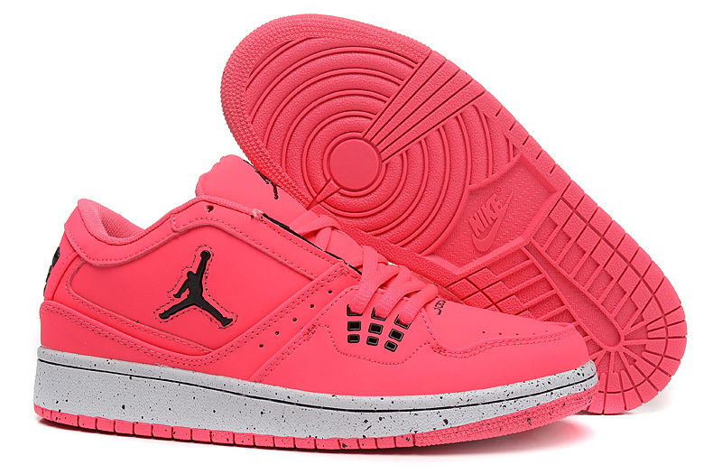 Women Air Jordan 1 GS Low Pink Black 2015
