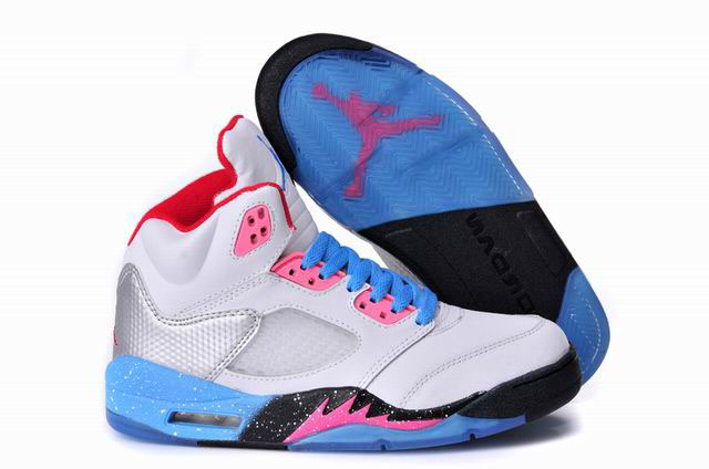 Women Air Jordan 5 Miami Vice - Click Image to Close