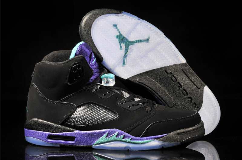 Women Air Jordan 5 Retro Black Grape 2013