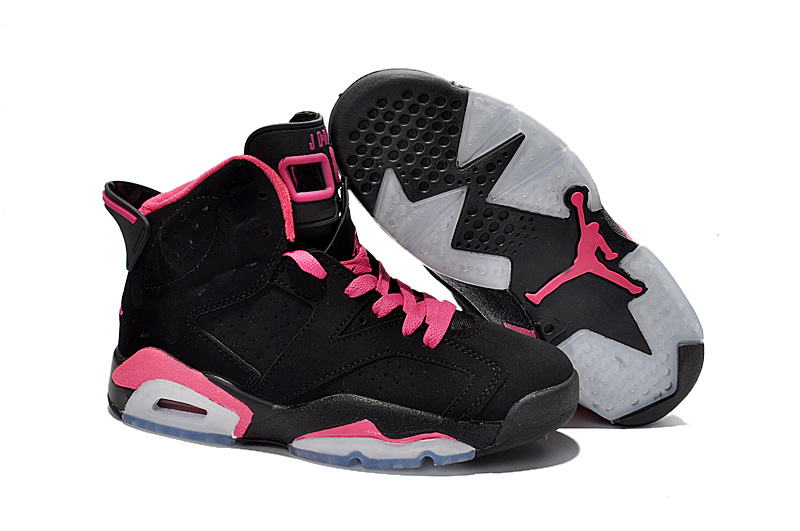 Women Air Jordan 6 Black Pink