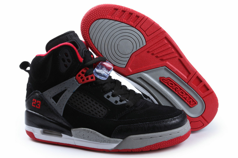 Women Air Jordan Spizike Fluff Black Red