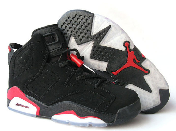 Women Jordan Shoes 6 Black Red