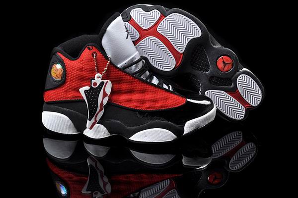 Women Jordans 13 red white black shoes - Click Image to Close