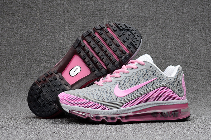 Women New Nike Air Max 2017.8 Grey Pink Shoes - Click Image to Close