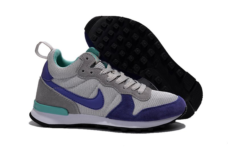 Women Nike 2015 Archive Grey Blue Shoes