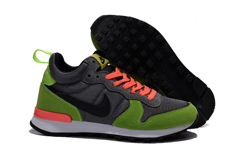 Women Nike 2015 Archive Grey Green Orange Shoes - Click Image to Close