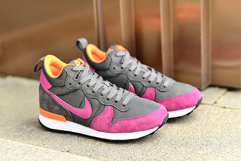 Women Nike 2015 Archive Grey Red Orange Shoes