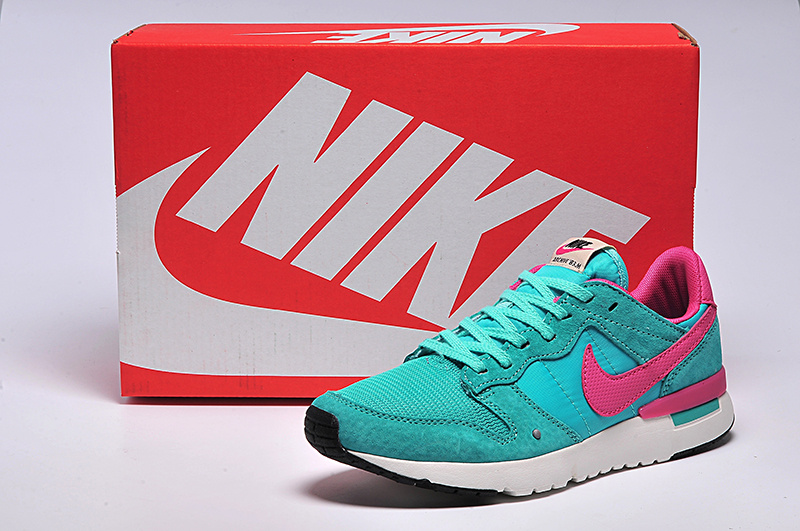 Women Nike 2015 Archive Light Green Pink Shoes